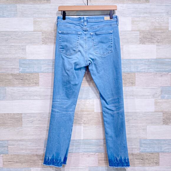 AG ADRIANO GOLDSCHMIED Jodi Crop Jeans High Rise Slim Crop Raw Hem Womens 29 - Picture 5 of 9